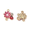 Zinc Alloy Enamel Connector Charms LS-FIND-TAC0009-23KCG-03-2