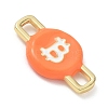 Brass Enamel Connector Charm KK-CBA4231-01A-G-2
