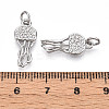 Brass Micro Pave Cubic Zirconia Pendants KK-N257-12P-3