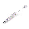 Fishtail Resin & Polymer Clay Pave Rhinestone Ball-Point Pen AJEW-T013-05D-1