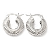 Rack Plating Brass Round Hoop Earrings for Women EJEW-K247-03P-1