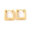Brass Hoop Earrings for Women EJEW-U015-03G-1