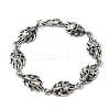 304 Stainless Steel Link Chain Bracelets for Men Women BJEW-D385-04AS-4