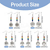 10 Pairs 5 Style Alloy Tree of Life Dangle Earrings EJEW-TA0001-31-3