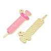 Medical Theme Alloy Enamel Pendants AL-CBA2919-03G-04B-2