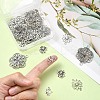 25Pcs 5 Styles Tibetan Style Alloy Connector Charms TIBE-YW0001-60-5