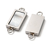 304 Stainless Steel Shell Connector Charms STAS-L022-012P-2