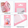 160Pcs Plastic Yin-yang Resealable Bags with Visible Window ABAG-TA0001-94B-4