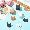 100Pcs Cat Shaped Paper Earring Display Cards EDIS-YW0001-09A-4