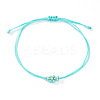 Adjustable Glass Seed Bead Link Bracelets DH6590-5-1