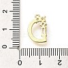 Brass Micro Pave Cubic Zirconia Pendants KK-M310-01G-04-3