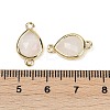 Natural Quartz Crystal Faceted Connector Charms G-L514-048P-03-3