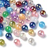 UV Plating Iridescent Acrylic Beads MACR-CJ0001-75-1