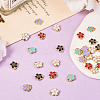 30Pcs 6 Colors Alloy Charms ENAM-TA0001-76-4