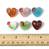 24Pcs 6 Colors Handmade Bumpy Millefiori Glass Beads LAMP-FS0001-39-5