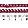 Baking Paint Pearlized Glass Pearl Round Bead Strands HY-Q003-10mm-14-4