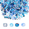 DICOSMETIC 4 Strand 4 Color Transparent Electroplate Glass Beads Strands EGLA-DC0001-07C-1