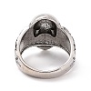 Alloy Skull Finger Ring RJEW-H109-02AS-3