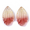 Two Tone Transparent Spray Painted Glass Pendants GLAA-T017-03A-B03-2