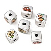 Printed Opaque Acrylic Beads AC-CBAD204-01-1