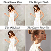 Satin Cloth Ribbon Wrap Around Chain Belt AJEW-WH0314-198B-6
