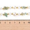 Mixed Gemstone/Glass/Shell Chip & Imitation Pearl & Brass Beaded Necklaces for Women NJEW-S107-01A-6