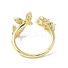 Rack Plating Real 18K Gold Plated Brass Rings RJEW-B054-02G-3