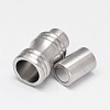 Tarnish Resistant Column 304 Stainless Steel Magnetic Clasps with Glue-in Ends STAS-D070-09-2