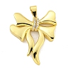 Real 18K Gold Plated Brass Micro Pave Cubic Zirconia Pendants KK-R159-45G-1