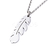 Non-Tarnish 304 Stainless Steel Double Layer Necklaces NJEW-M181-04P-2