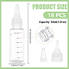 Plastic Needle Nose Graduated Bottles MRMJ-WH0002-24C-2