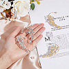 4Pcs 4 Style Crystal Rhinestone Butterfly Climber Wrap Around Earrings EJEW-HY0001-05-3