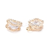Alloy Clear Cubic Zirconia Charms LS-ZIRC-A022-06G-2