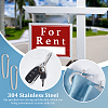 304 Stainless Steel Keychain Clasp Findings STAS-WH0072-03P-5