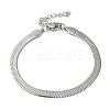 Non-Tarnish 304 Stainless Steel Herringbone Chain Bracelet for Men Women BJEW-Q998-02P-1
