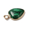 Natural Malachite Pendants G-K335-04G-11-4