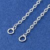 Brass Cable Chain Necklace Making NJEW-D302-80S-2