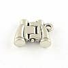 Binocular Tibetan Style Alloy Charms TIBEP-S293-030AS-LF-1