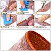Leather Grinding Trimming Round Flat Stick/Vegetable Tanned TOOL-NB0001-33-5