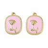 304 Stainless Steel Enamel Pendants STAS-L290-16G-1