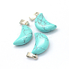 Moon Natural & Synthetic Mixed Stone Pendants X-G-Q369-M-3