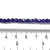 Electroplate Transparent Glass Beads Strands X-EGLA-A035-T4mm-L06-4