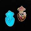 Mother's Day Mother with Baby Silicone Pendant Molds LS-AJEW-M221-02E-1