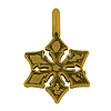 Snowflake Alloy Pendants TIBEP-GC122-AG-NR-1