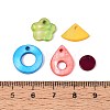 Dyed Natural Freshwater Shell Pendants and Links Kits SHEL-T020-57-4