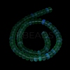 Frosted Transparent Glass Beads Strands X-FGLA-M002-01F-5