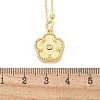 Brass Micro Pave Clear Cubic Zirconia Pendants Necklaces NJEW-M088-03G-01-3