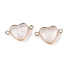 Natural Quartz Crystal Love Heart Pendants G-T138-205C-G-3