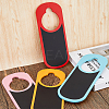4Pcs 4 Colors Wood Doorknob Hanging Blackboard Signs AJEW-FH0003-16-3