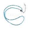 Natural Apatite Beaded Necklaces NJEW-JN02492-02-3